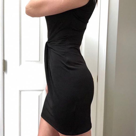 Michael Kors Cinched Waist Black Dress - Picture 3 of 8